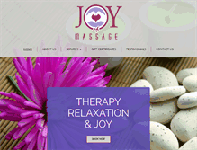 Tablet Screenshot of joyofmassage.org